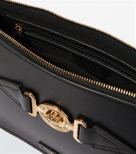 porta documenti versace|Pouch Medusa Biggie Versace in pelle .